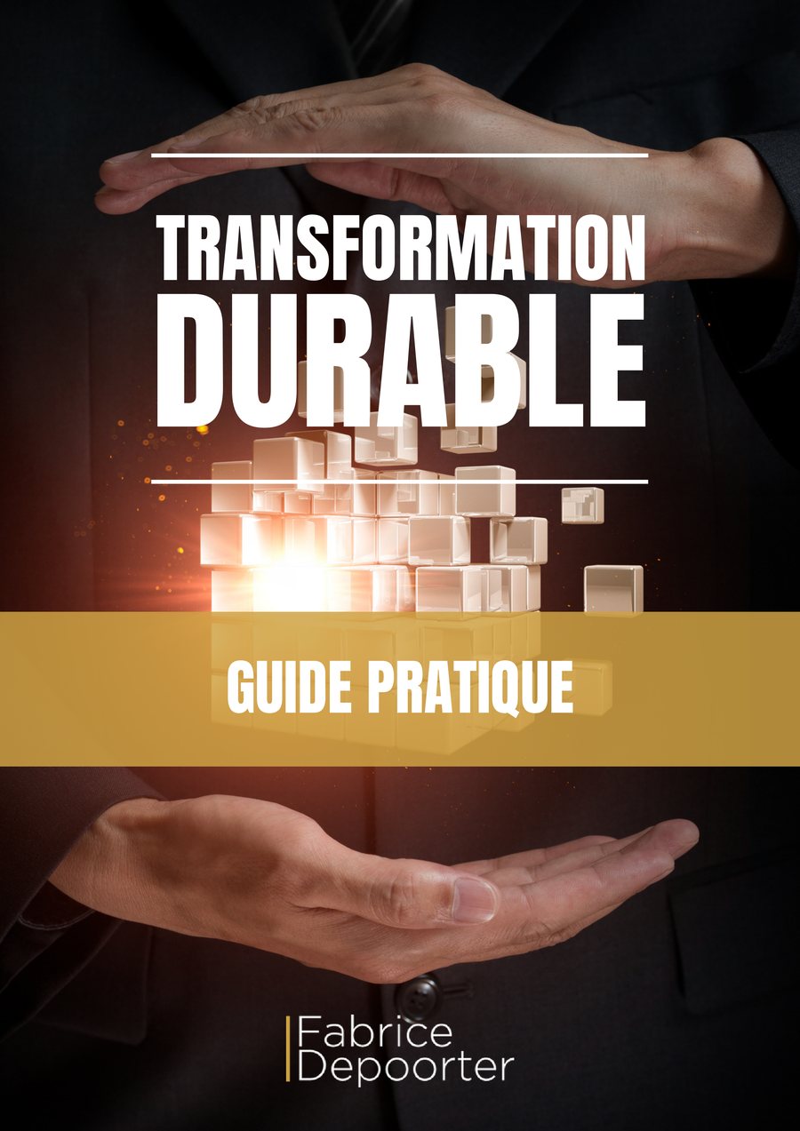 Couverture de l'ebook « Transformation durable — Guide pratique » de Fabrice Depoorter